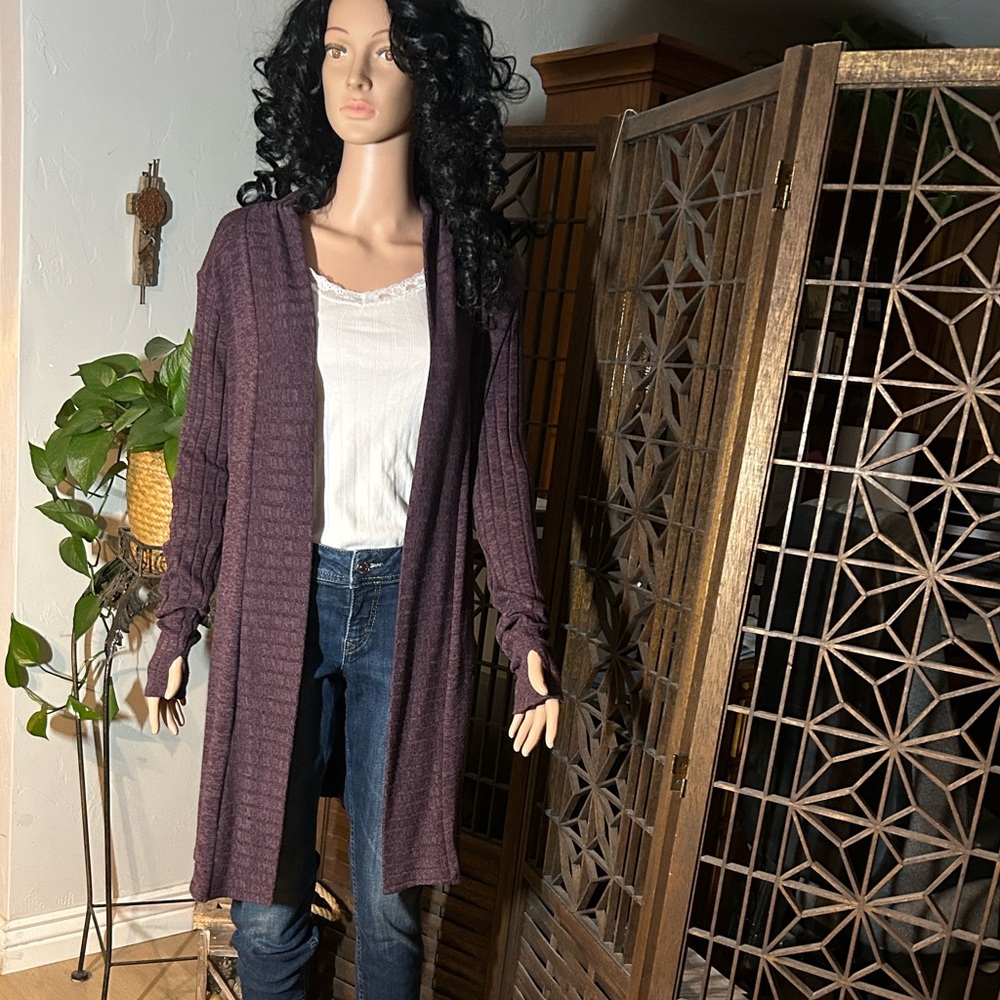 INK LOVE and PEACE LONG SWEATER M